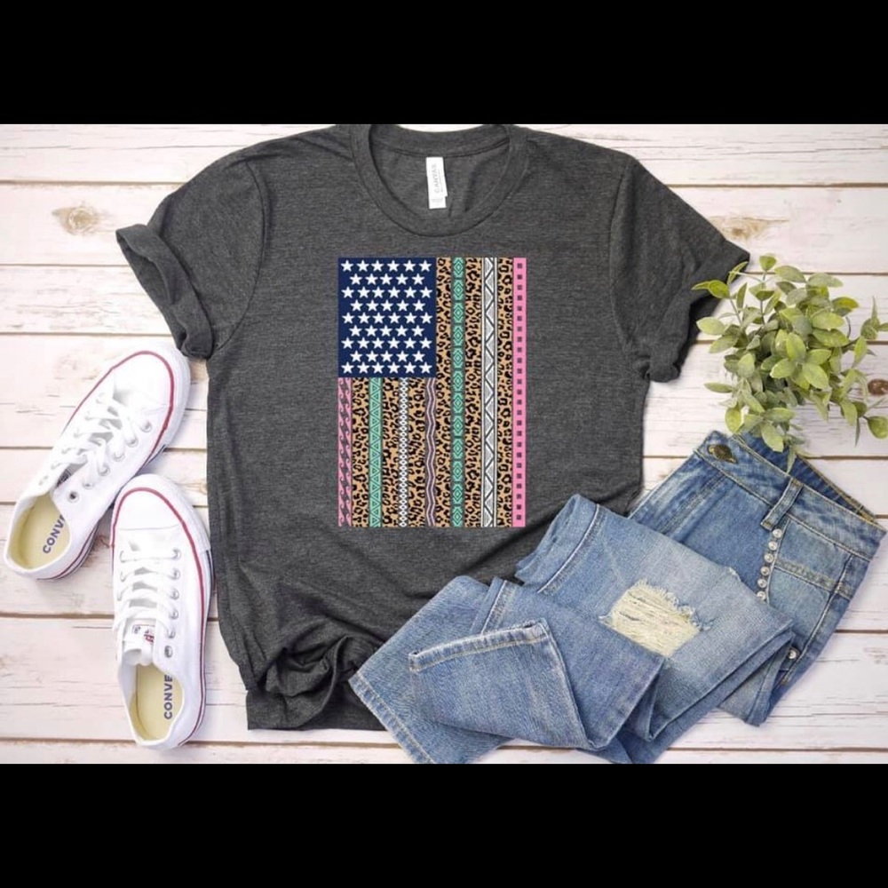 Multicolored Flag Tee - Picture 2 of 2